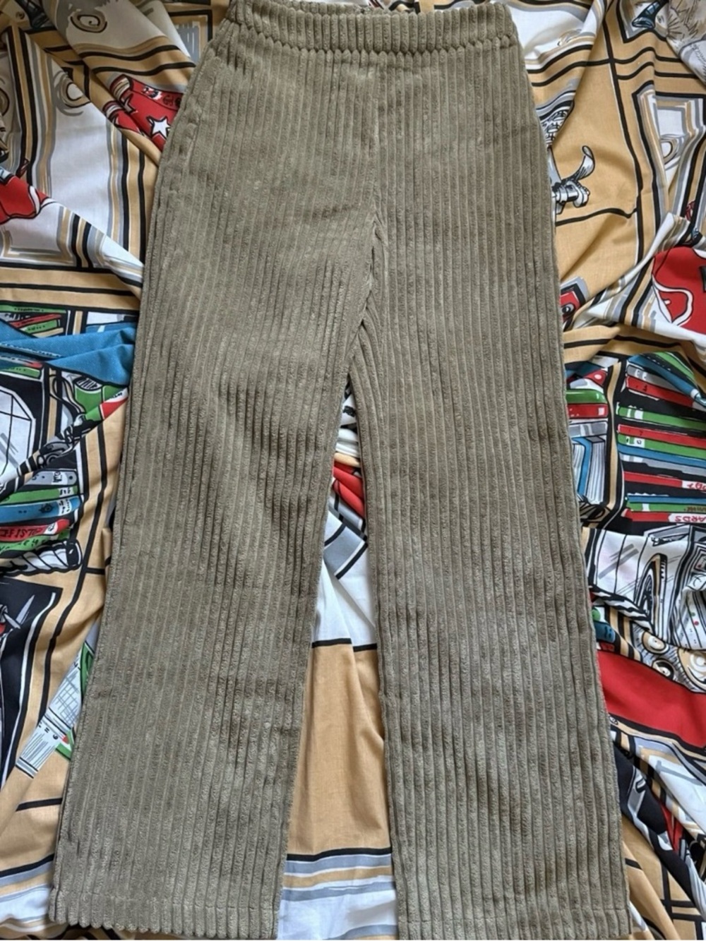NWT Blue Blush brown corduroy pants Small wide leg elephant corduroy boho indie